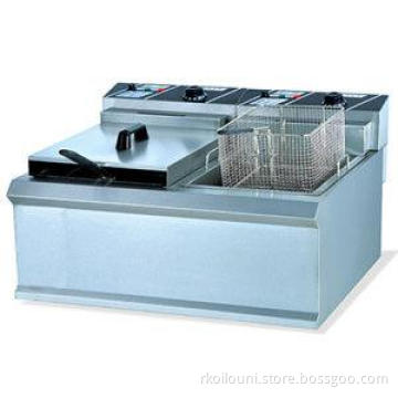 12L 220V - 240V 2 Basket Commercial Induction Fryer ISO9001